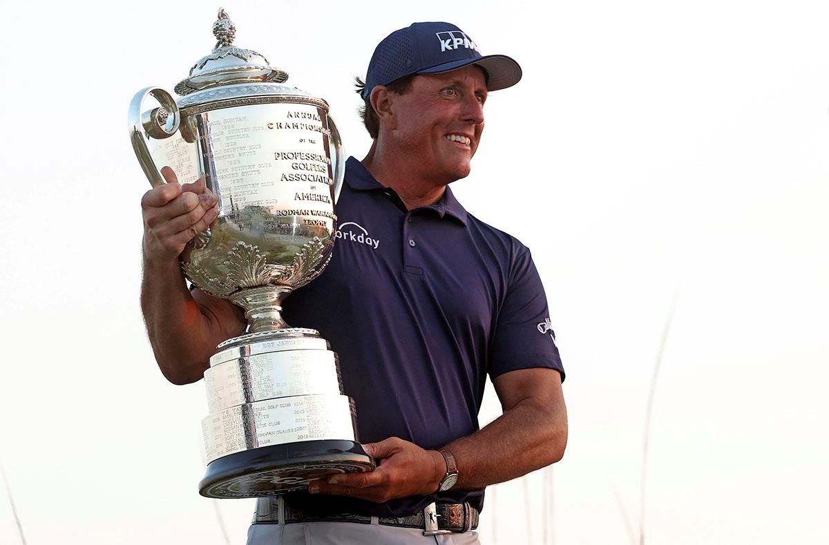 Phil Mickelson won the 2021 USPGA Championship at the age of 50 Phil Mickelson won the 2021 USPGA Championship at the age of 50